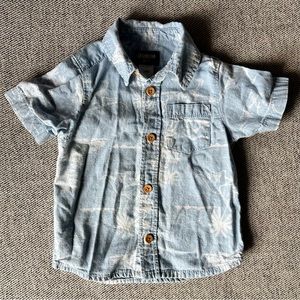 OshKosh B’Gosh Button up collared Hawaiian shirts 18 months